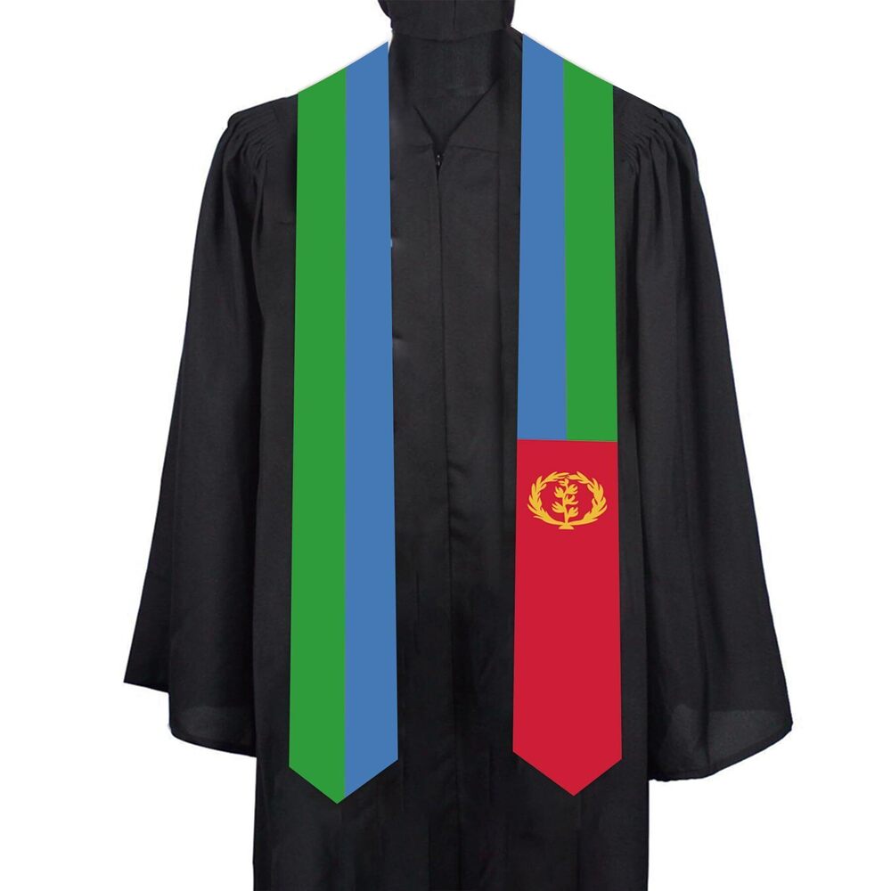 5379 Eritrea africa Country flags Graduation Stole scarf class of 2025